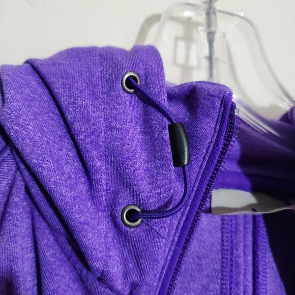 Athleta full 2way zip purple Rishi athletic hooded jacket woman's size small - Picture 14 of 16